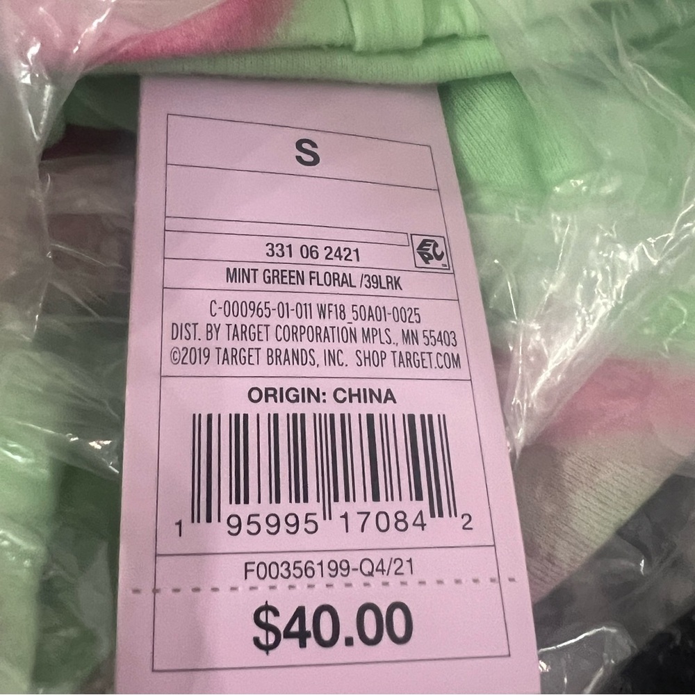 Unisex Wild Fable Green and Pink Floral Bomber Jacket Size xs, small 2X(XXL) NWT - Picture 9 of 9